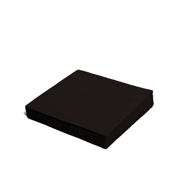 33 x 33 cm Serviette - einlagig - schwarz