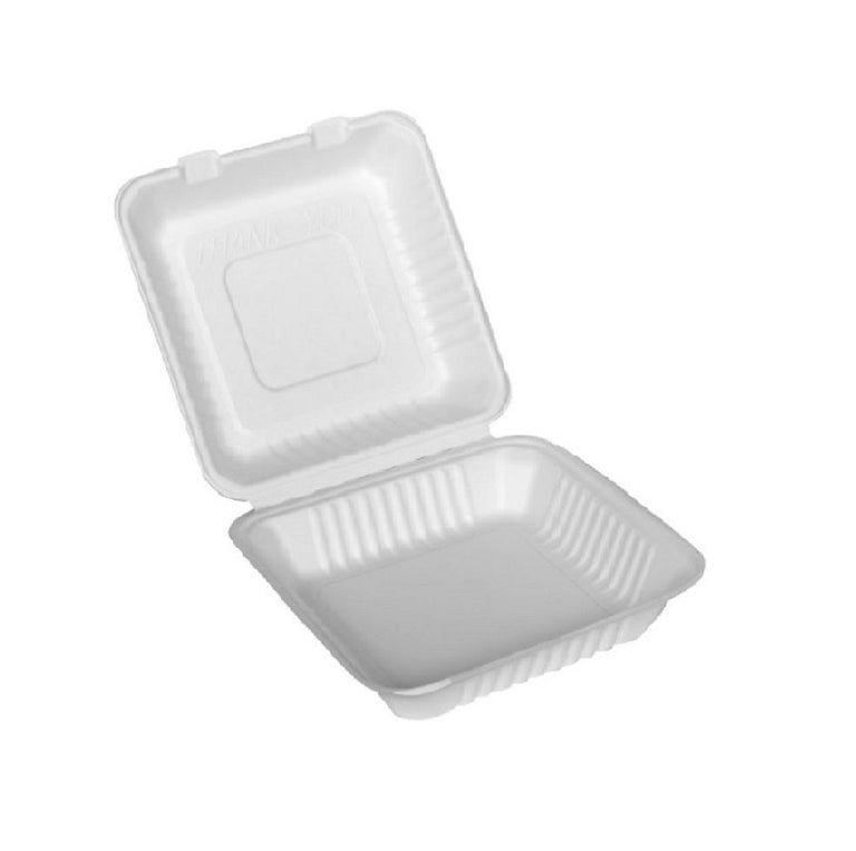 BIO Bagasse Menübox - einteilig, Large