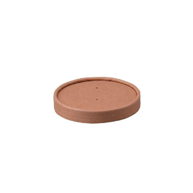 Ø 90 mm kraft paper lid for paper soup containers