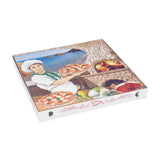 40 x 40 x 30 mm pizza box - printed - white