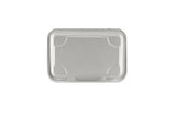 1000/600 ml Bagasse 2-compartment food box with hinged lid