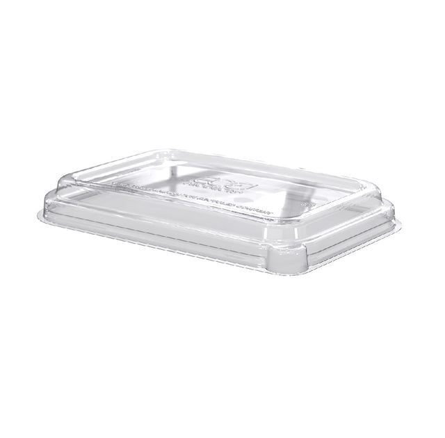 710-940 ml anti-steam lid 100% rPET, rectangular container